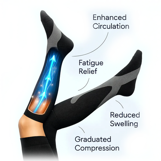 2x Pairs Neuropathy Compression Socks